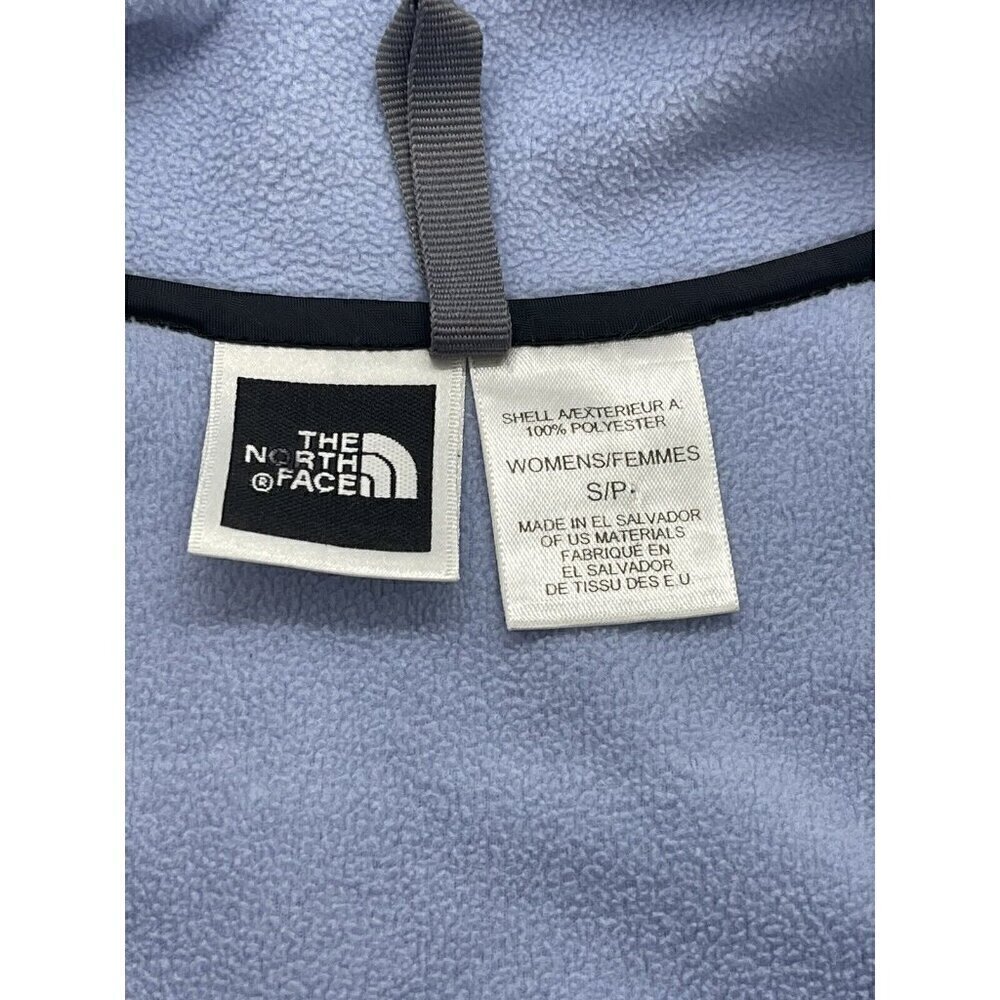 The North Face Women's Jacket Blue Fleece Full-Zip Sz Small Polartec Baby Blue - Picture 3 of 10